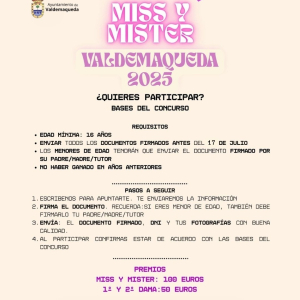 Concurso Miss y Mister Valdemaqueda 2025